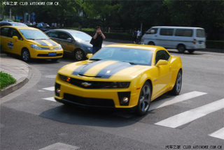 Illustration for article titled Chinese Fan-Boys Tart Up Random Cars To Show Bumblebee Love